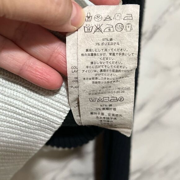 Armani Exchange Black/White Overlap Sweater - Picture 9 of 11